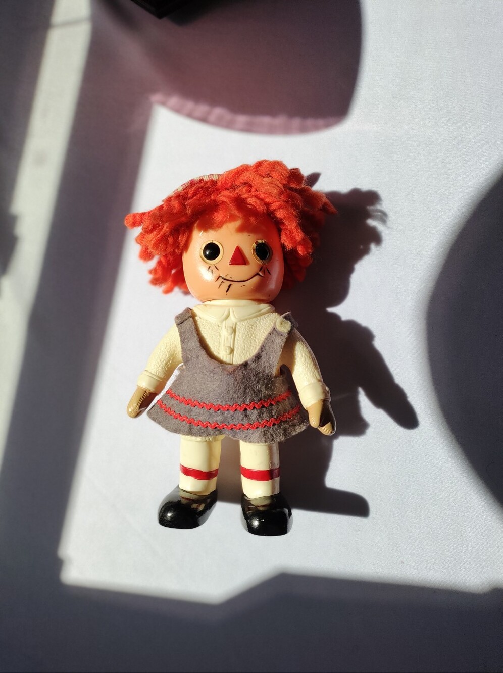 1974 Vintage Raggedy Ann Coin Bank - 9 Inches - Collectible Doll - Picture 4 of 9
